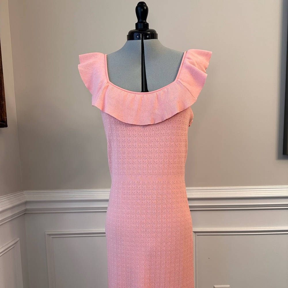 ALI & JAY Pink Backless Ruffle Dress